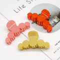 MIO 5 Circles Pattern Shining Color Big Shark Clips Plastic Hair Claw Clamp Korean Plastic Hair Accessories for Women