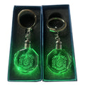 Custom LOGO Wholesale Crystal 3d Keychain LED Light Keychain Crystal