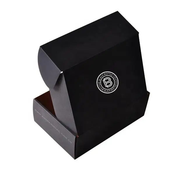 China Black Corrugated Box Reusable Digital Printing Corrugated Box Corrugated Box 4X4X4
