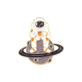 Custom Factory Metal  Wholesale Astronaut Brooch Clothing Backpack Hats Bags Enamel Lapel Pin