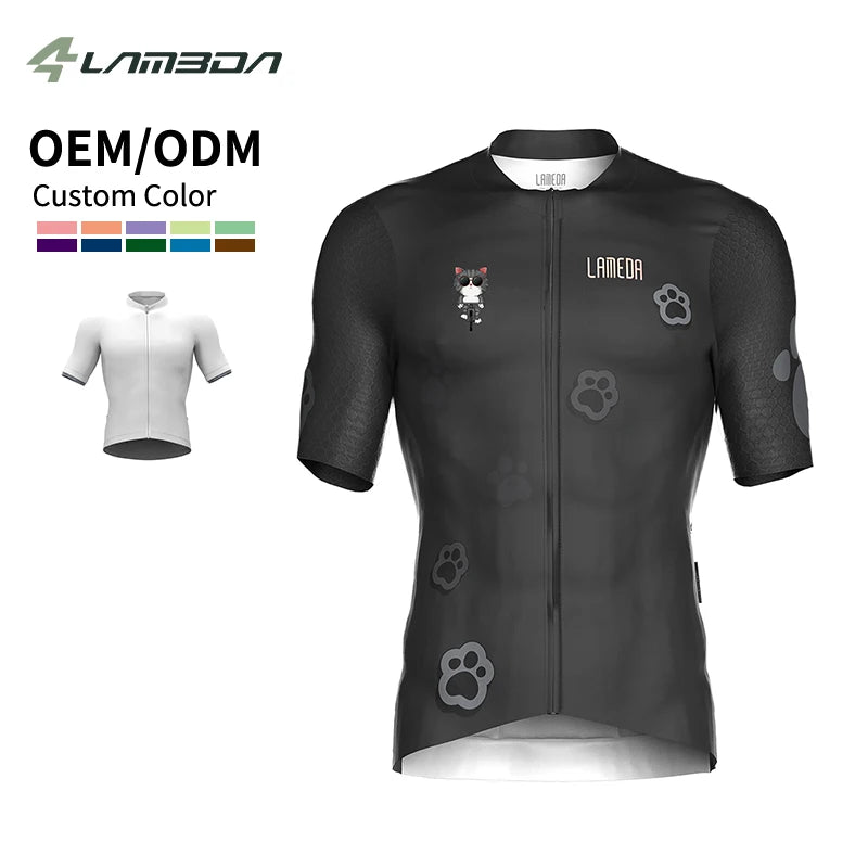 Custom Breathable Plus Size Unisex Cycling Jerseys MTB Bike Wear Windproof Four-Way Stretch Reversible Eco-Friendly