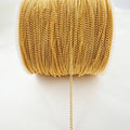 MR.GUAN ZJ0124 18k & 14K Gold Plated Brass Chains for Jewelry Making and Finding
