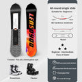 EACH  Customizable All-around Board Plane-cut Skateboard Strength Glass Fibre Snowboard Three-piece Set