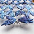 Wholesale Electroplating Sliver Dragonfly Crystals Carving Crafts Angel Aura Tourmaline Dragonfly