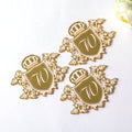 Personalized Tag Creative DIY Gold Mirror Acrylic Tag Decoration Royal Acrylic Tags Label