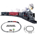 Classic Railway Freight Train Water Steam Locomotive Game Set with Smoke Simulation Model Electric Train Toy Electric toys