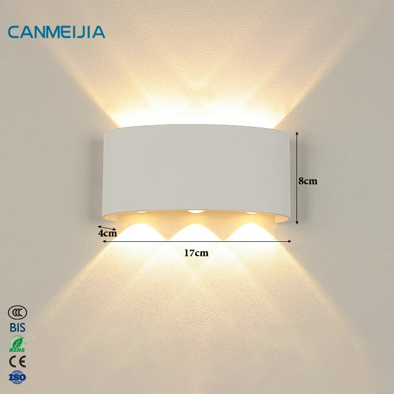 New 8W Designer Creative Antique Bed Side Lamp Wall Led Double Light Interior Fixtures Restaurant Wall LedLed Wall Lamps