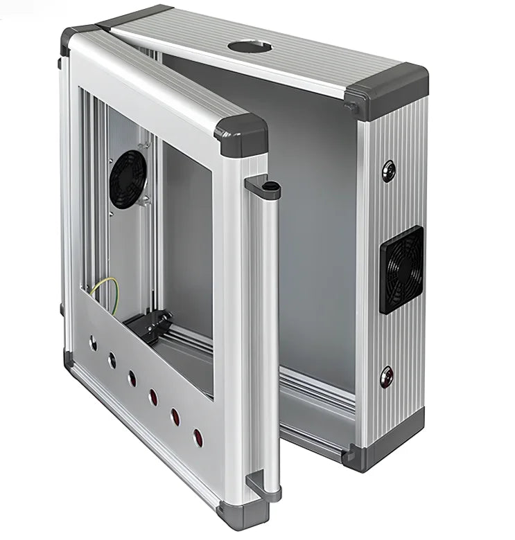 Enclosure Touch Screen Cover Support Arm System Aluminum Shell Electronic CNC Machining Control Panel Box