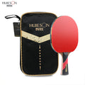 HUISON 6 Star Table Tennis Blade 5 Ply Pure Wood Sticky Rubber Advanced Players Loop Attack Ping Pong Racket Set