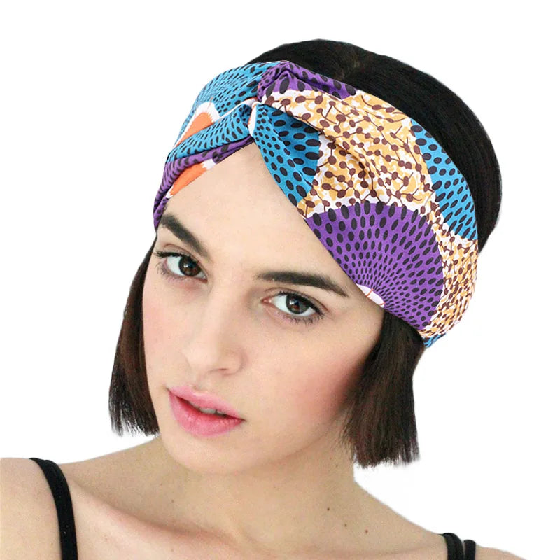 High Quality Fashion Turban Women Twist Style African Pattern Printing Hair Accessories Luxury Sport Headband