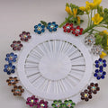 New Crystal Arabic Muslim Hijab Brooches Alloy Safety Head Scarf Pins for Women for Weddings Parties and Gifts