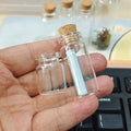 Empty 5ML 8ML 10ML 14ML 16ML 20ML Cute Clear Glass Bottle with Cork Stopper Empty Small Spice Bottles Jars DIY Crafts Vials