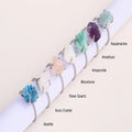 925 Sterling Silver Natural Stone Aquamarine Rose Quartz Irregular Shape Adjustable Engagement Rings for Women Men Wedding