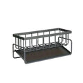 Kitchen Sink Organizer With Metal Sponge Holder Standing Type Storage Caddy for Tools and Dish Rack OEM ODM Design