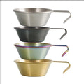 Support logo Spray Paint Custom Stainless Steel Outdoor Camping Measure sierra Cup with Hanging Handle Coffee Cup Food Fruit Cup