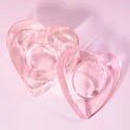 Pink Glass 30ml Lotus Flower Nail Dappen Dish with Lid NYKAA Brand Acrylic Liquid Container for Nails