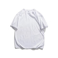 2025 Summer Style Simple Wind Short Sleeve  Day System Solid Color Round Neck Pullover Loose T-shirt Men