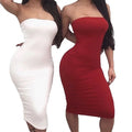 Fashion Trendy Best Seller Club Party White Black Red Khaki Navy Green Green Bodycon Dress for Women Streetwear Robe Dress