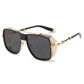 Superhot Eyewear 63100 Fashion 2023  Gradient Steampunk Metal Shades Sunglasses