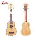 Wholesale Aiersi Brand 21inch soprano Ukulele High Quality Curly Spalted Maple Ukelele Guitar String Musical Instrument