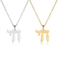 18K Gold Plated Jewish Symbol Chai Live Love Life Charm Necklace Stainless Steel Jewish Hebrew Letter Pendant Chain Necklace