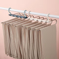 Save Space Double Hook Multiple Multi Tier Men Pants Magic Wardrobe Hanger