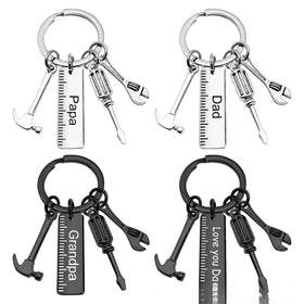BM Custom Promotion Gift Wrench Screwdriver Hammer Father's Day Metal Keychain