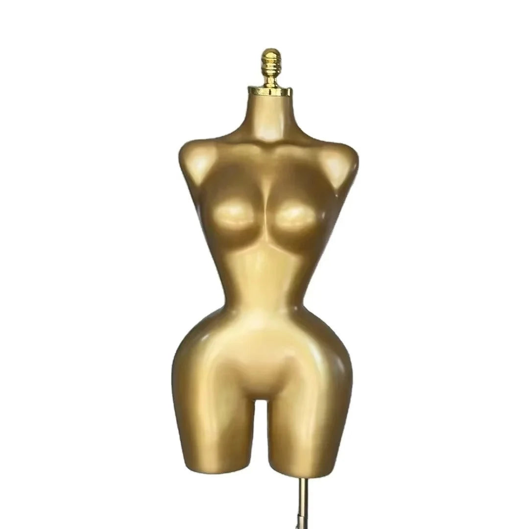 Plastic BBL Curvy Brazilian Female Wedding Dress Half Body Sexy Girl Plus Size Big Bust Ass Manikin Headless Mannequin