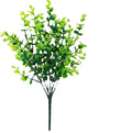 Artificial Flowers 7 Fork Single Artificial Eucalyptus Grass Artificial Greenery Resistant No Fade Faux Plastic Plants Bouquet