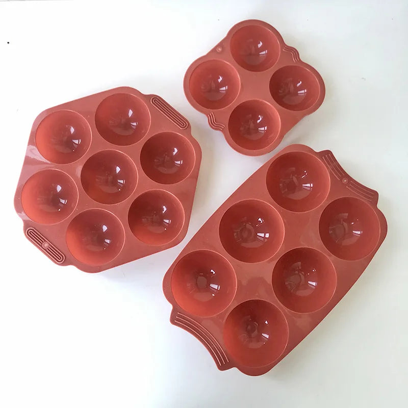 Small Semicircle Jelly Pudding Silicone Cake Mold Muffin Cup Cake Chocolate Mold Baking Tool