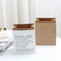 Environmental Creative Desktop Vase Wholesale Decorative Reusable Kraft Paper Flowerpot