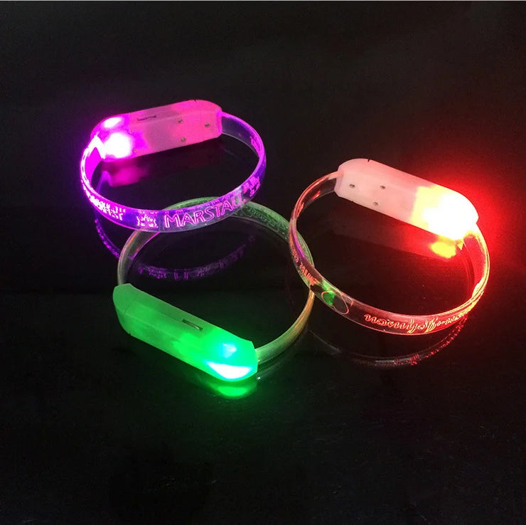 LED Wristband Sound Sensor  Flashing Sports Wristband Party Supplies for Concerts Festivals Sports Parties Night Events