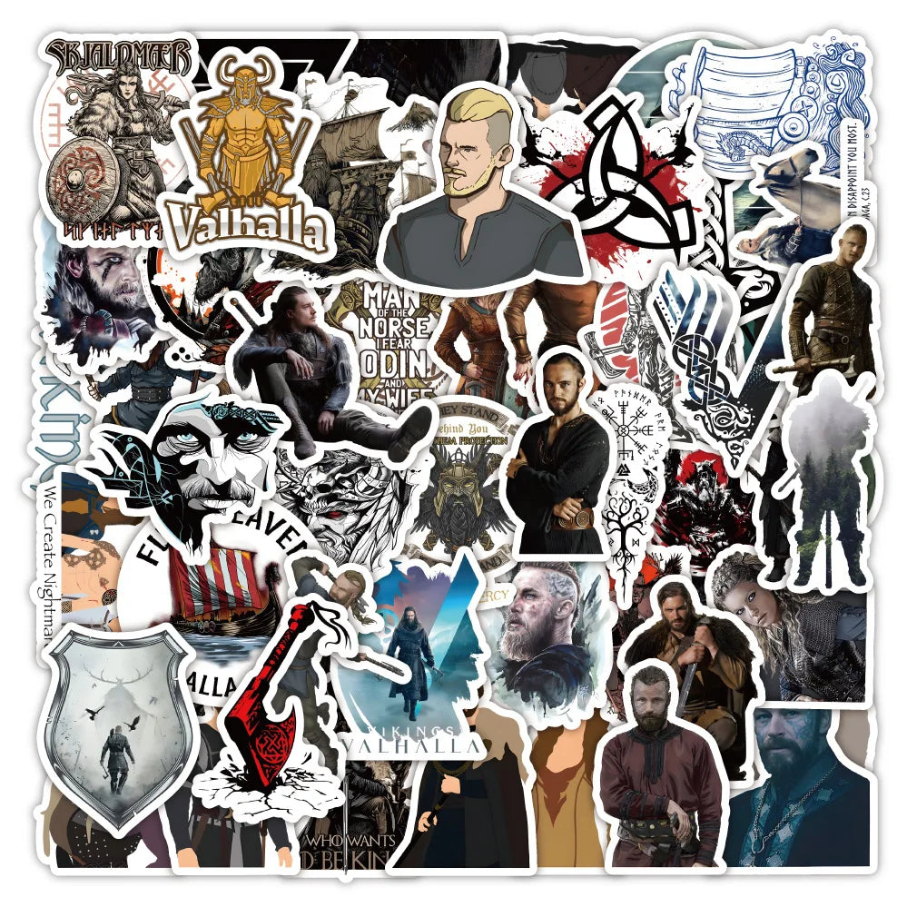 50PCS Cool nordic style adventure survival game Valheim sticker