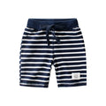 2024 Fashion Summer Children 1-10Y Elastic Waist Striped Boy Cotton Shorts KBPT-036
