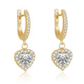 POLIVA Bubble Hoop Heart Shape Earrings Bulk Order Piercings Clip on Buckle Beaded Designed Wholesale No Minimum Silver Earrings