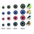 Lure Eyes 3mm-12mm 4D Realistic Artificial Fishing Eyes Sticker Resin Fly Tying Eyes
