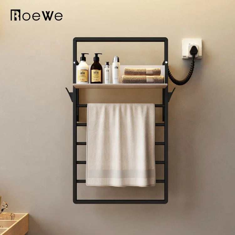 Hotel Wall Mount Stainless Steel Towel Heater Rail Bathroom Heated Electric Towel Radiator Towel Warmer Drying Rack