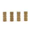Knurled Threaded Nut Insert C3604 Brass M3 Thread Blind Insert Nuts Plastic Nut Inserts
