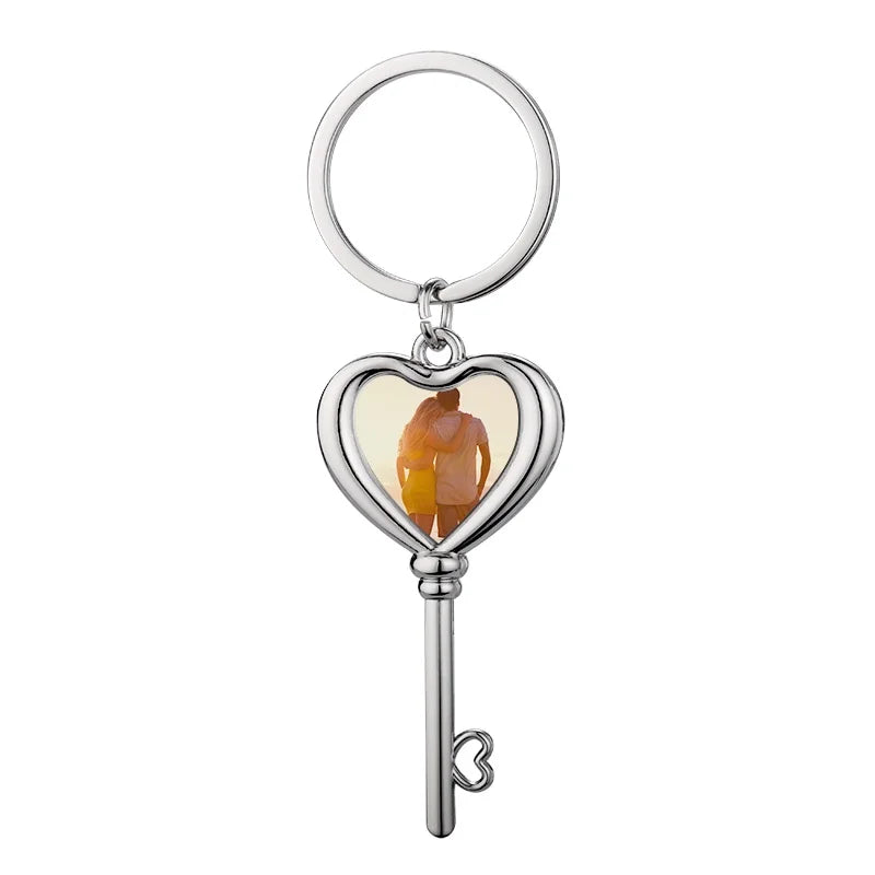 Valentine's Day Gift Sublimation Key to My Heart Keychain