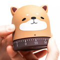 Cute Animal Mechanical Timer Cute Pig Dog Cat Fox Child Time Manager Student Learn Self-discipline Remind Timers Kitchen Timer