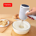 USB Rechargeable Battery-Powered Mini Portable Blender Push Button Control for Household Outdoor Use Dough Mixing Food Mixer