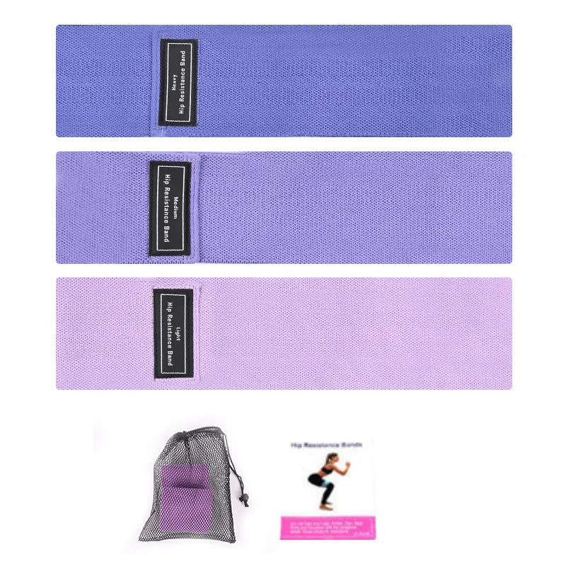 Wholesale Custom Logo Home Workout Gym Bands Elastic Exercise Bands for Women and Men's Booty Training