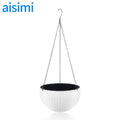 Manufacture Cheap Colorful Plastic Wall Hanging Planters Plastic Hanging Basket Pots Hanging Pot Plant