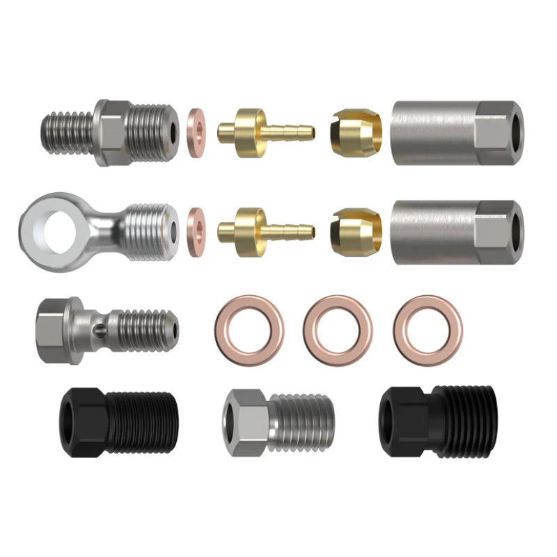 EZmtb Brake Hose Adapter Fitting Olive Head Connecting Insert Set Replaces BH59  BH90 Avid/SRAM Magura Hope Formula