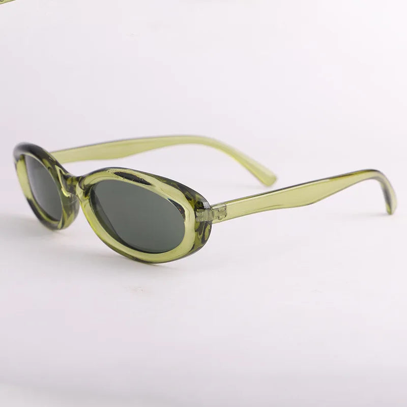 Trending Men Black Y2k Irregular Retro Uv400 Glasses Blue Glasses Oval Frame Cat Eye Glasses