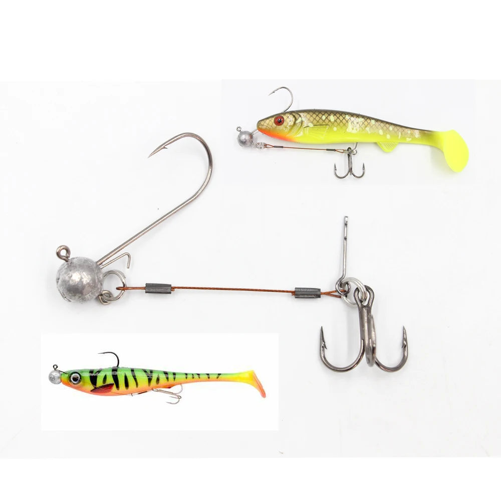 Hot Sale Pike Stinger  Leader  Fishing  Jig Head Hecht  Stinger Pike Stinger Rig