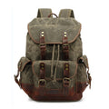 BSCI Factory Designer Vintage Canvas Laptop Backpack for Men Stylish Durable for Outdoor Camping Everyday Use British Style