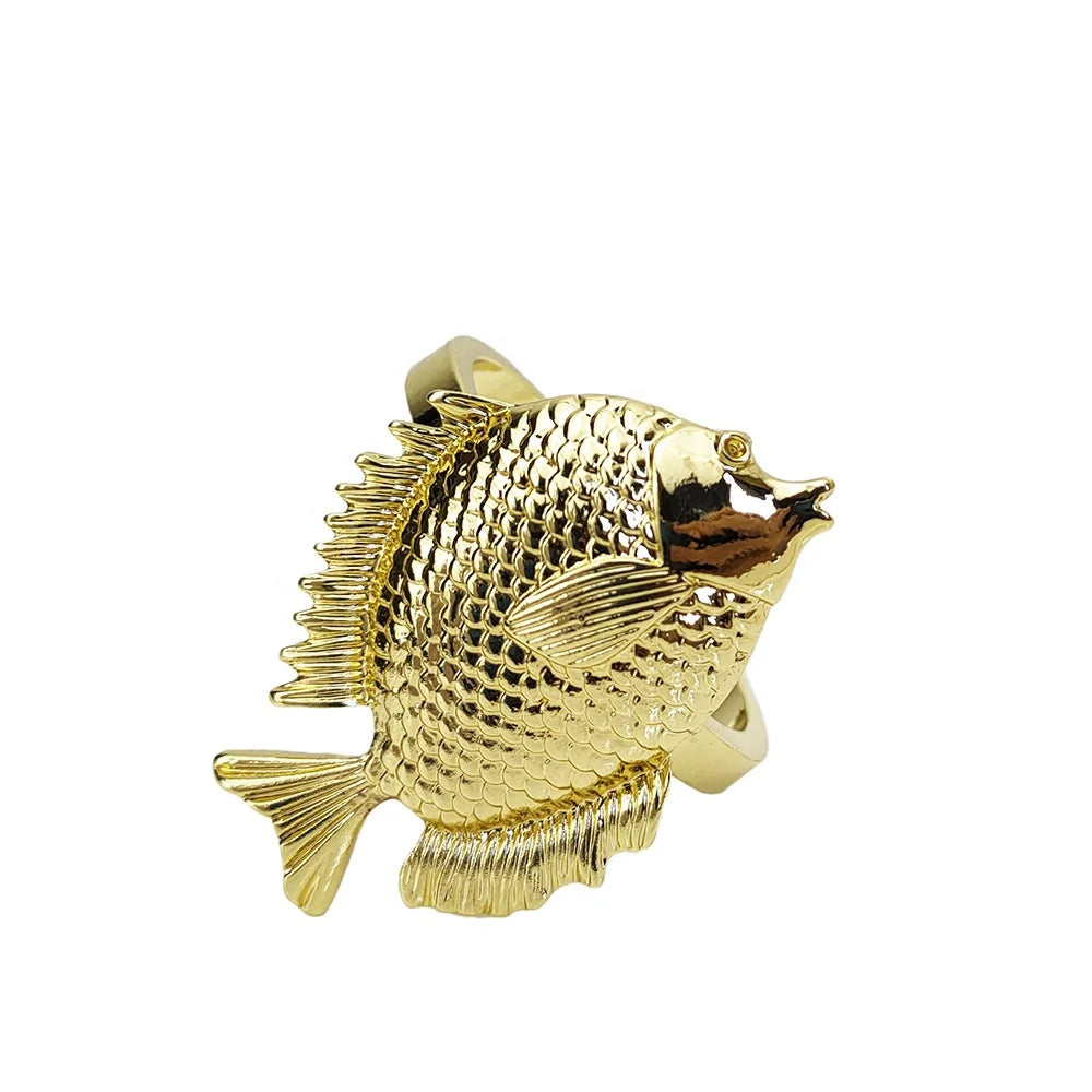 New Wedding Modern Style Metal Napkin Rings Serveiette Holder Party Stocked
