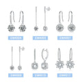 Luxury Women Fine Gemstone Jewelry Moissanite Earrings 925 Sterling Silver Diamond Earring Custom Designer Jewelry Drop Earrings