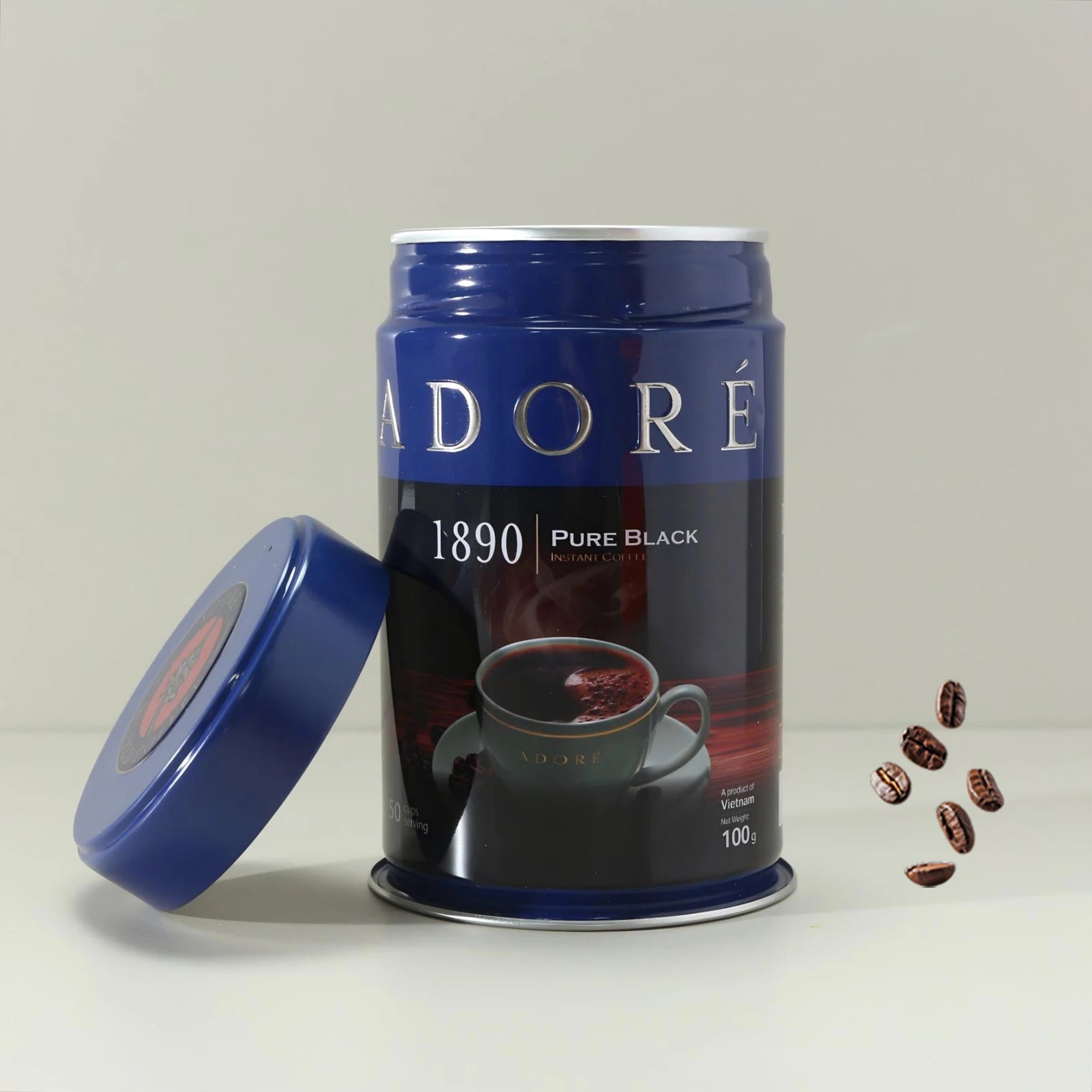 Custom Oem 125g 750ml Sealable Tea Coffee Beans Tin Case Storage Empty Metal Round Coffee Powder Packaging Tin Box